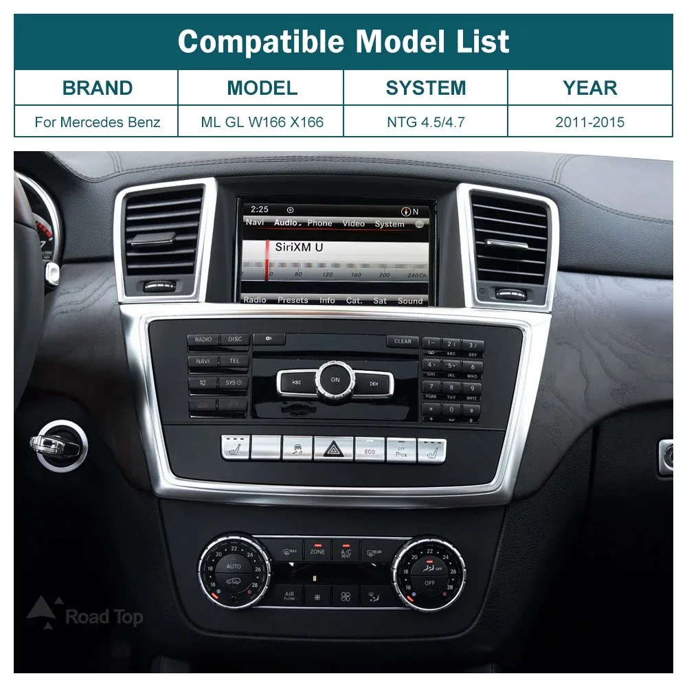 New Upgrade Wireless CarPlay Decoder for Mercedes Benz ML GL W166 X166 2012-2015 with Android Auto Mirror Link AirPlay Functions