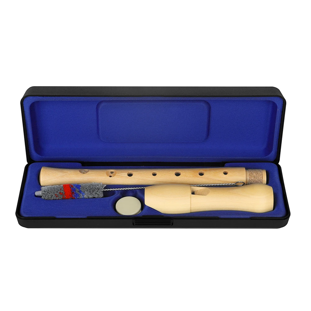 

C-tuning Flute 8-Hole Wood Clarinet Instrument for Kids Beginner Student Wind Piccolo C Flute Music Teaching Practice