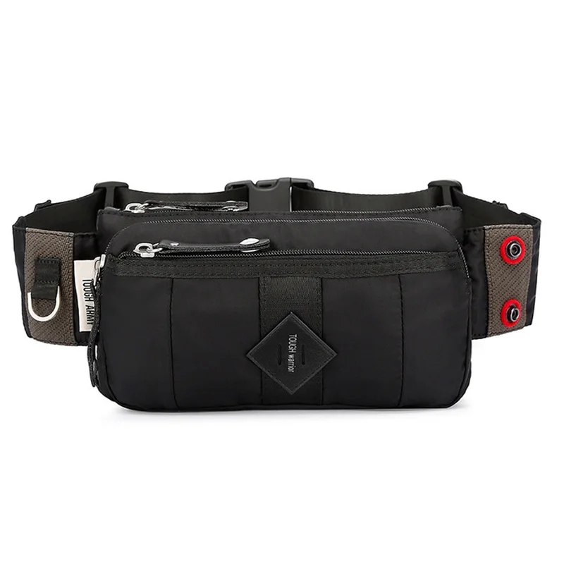 Outdoor Men Waist Bag Oxford Waterproof Shoulder Messenger Bag Multi-Functional Chest Pack for Hunting Hiking Climbing