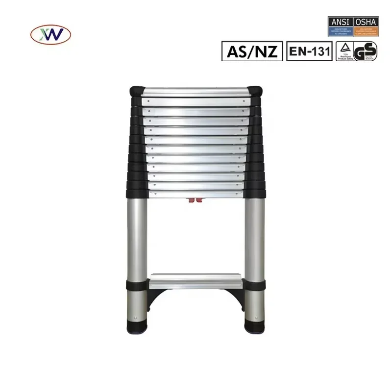 Factory Design Wholesale 3.8 M Retractable Aluminum Extension Ladder