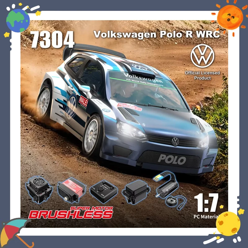 

Meijiaxin масштаб 1:7, высокоскоростной дрейф с металлическим дном, 4WD, радиоуправляемая машина 7304, полномасштабная бесщеточная игрушка с плоским ходом и дистанционным управлением