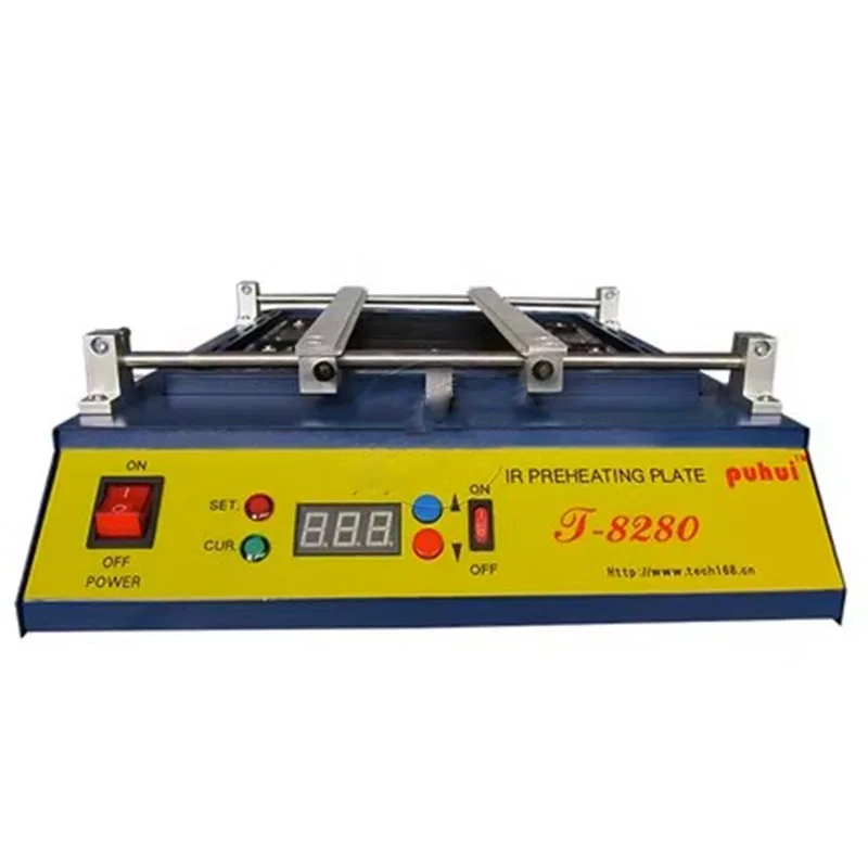 

220V or 110V Puhui T8280 PCB Preheater IR Preheating Plate T-8280 IR-Preheating Oven 0-450degree Celsius Solder Repair