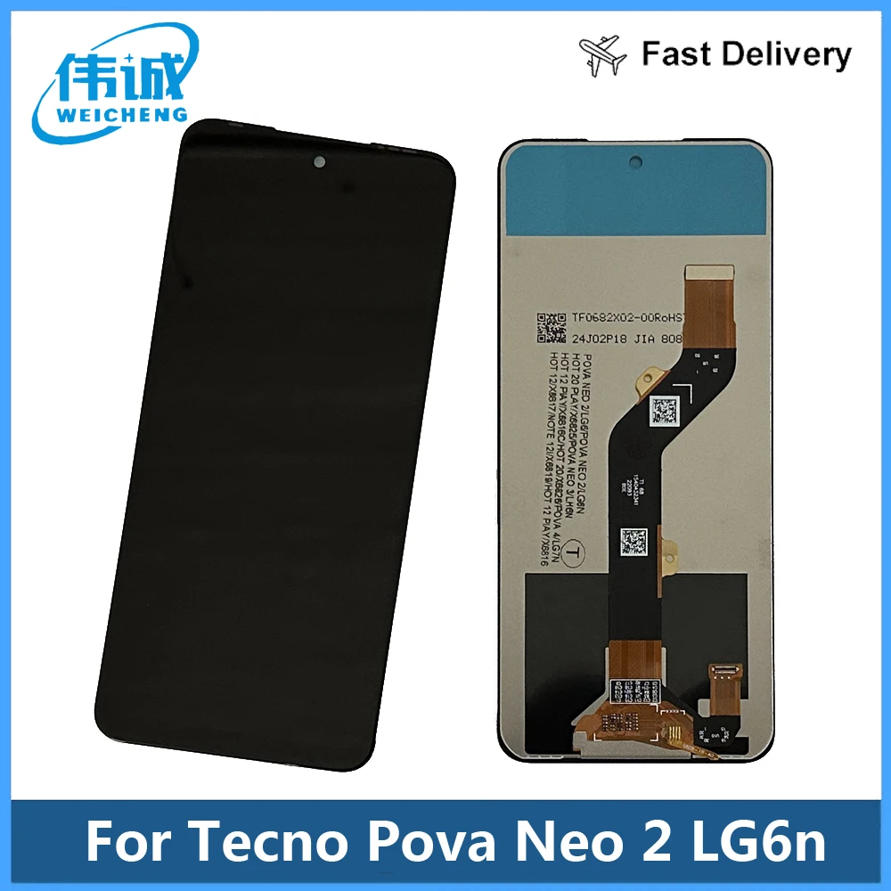 6.82'' Tested For Tecno Pova Neo 2 LCD LG6n Display Touch Screen Digitizer Assembly Replacement For Tecno Pova Neo2 LCD