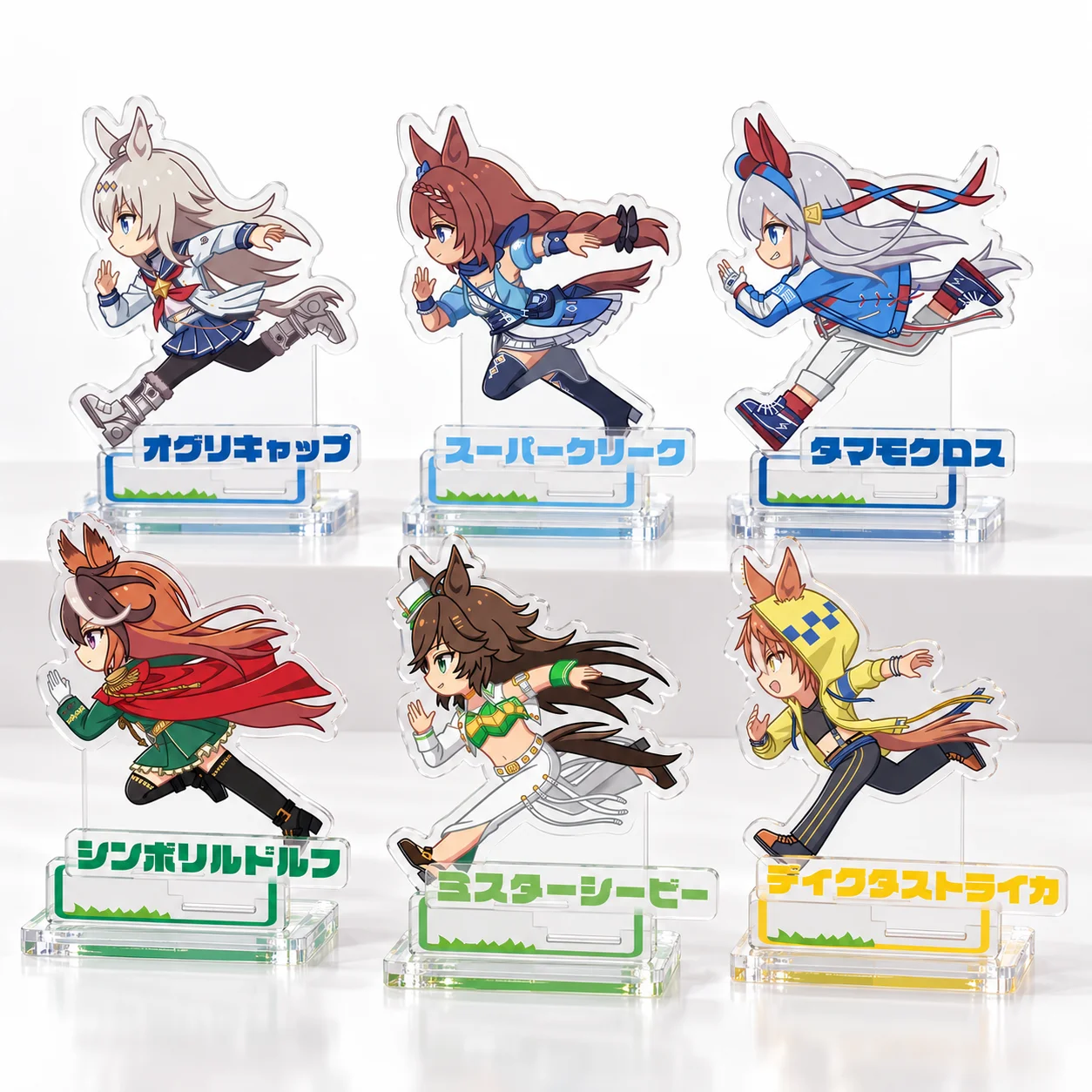 Uma Musume Pretty Derby Acrylic Standee Oguri Cap Rice Shower Tamamo Cross Super Creek Symboli Rudolf Mr. C.B. Anime keychain