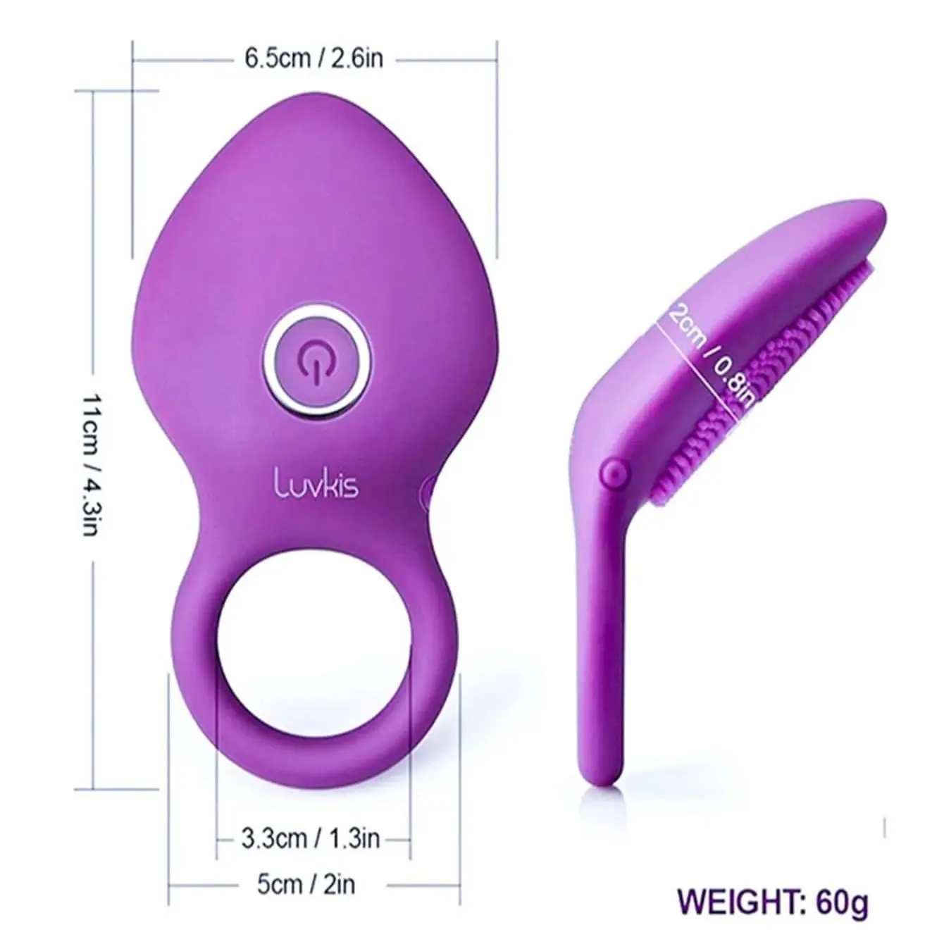 Rechargeable Vibrating Lock Ring for Couples Sex Toy Clitoris Stimulator Orgasm Vibrator Male Penis Massage Vibration Delay Ring