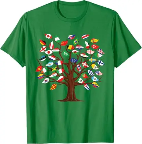 Länder der Welt, 287 Flaggen, internationale Flagge, Herz-T-Shirt, Y2k-Reisegrafik, ästhetische Kleidung, lustiges Geographie-T-Shirt über die Welt – Detail 4