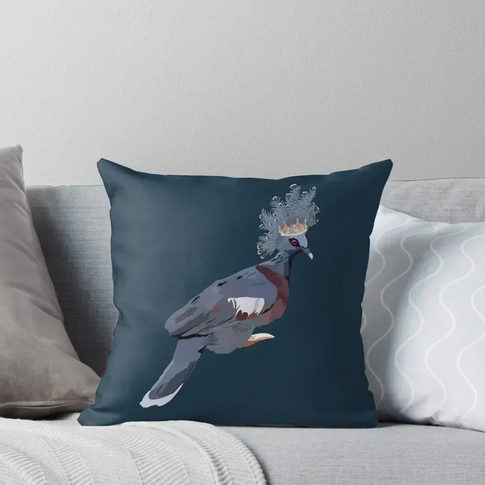 

Victoria ‘ crowned’ pigeon Throw Pillow Pillows Aesthetic Christmas Pillow Covers Sofa Cushions Covers pillow