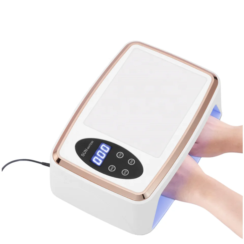 Portable Hand Pillow Uv Led Manicure Lamp for Nail Desk Leather Direct nail Supply 300W professional  Uv Led Nail Lamp