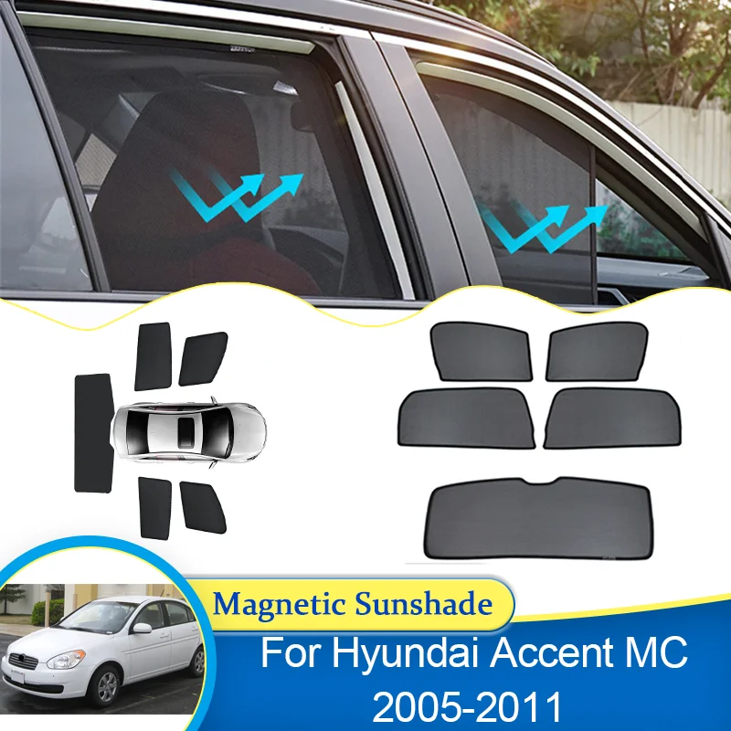 For Hyundai Accent MC Verna Super Pony Brio Attitude 2005~2011 Windshield Window Sunshade Privacy Shading Visor Auto Accessories