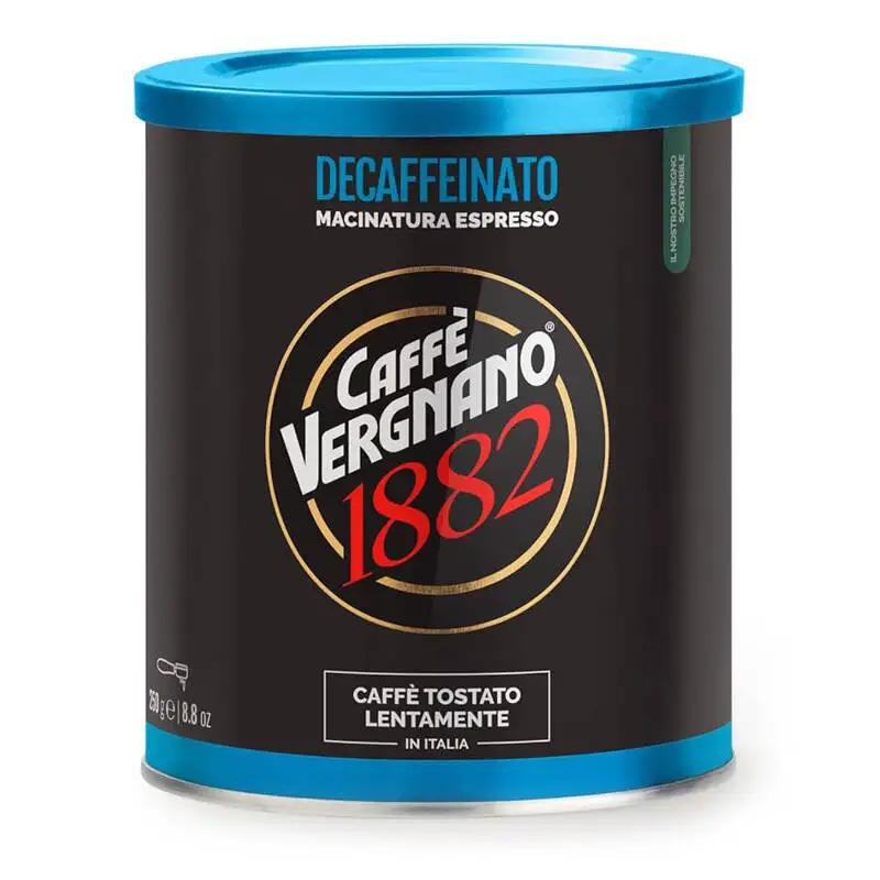 Espresso Decaffeinato gemahlener Kaffee 250g - Caffe Vergnano