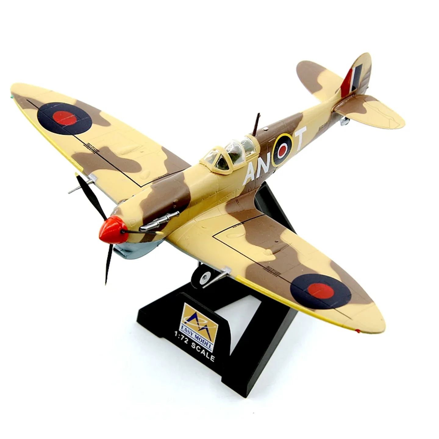 

Stock 37216 1:72 WW2 British Spitfire MK.VC Fighter 417th Squadron Static Finished Model (out of print)