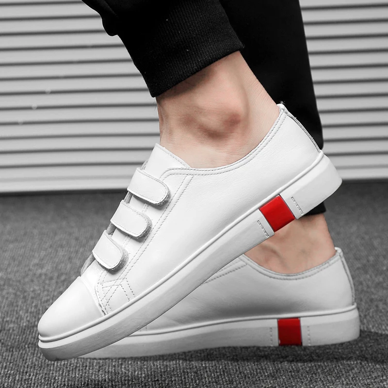 

Genuine Leather White Casual Shoes Outdoor Sneakers Fashion Male Oxford Shoes Formal Dress Footwear Leisure Walk Business Shoes