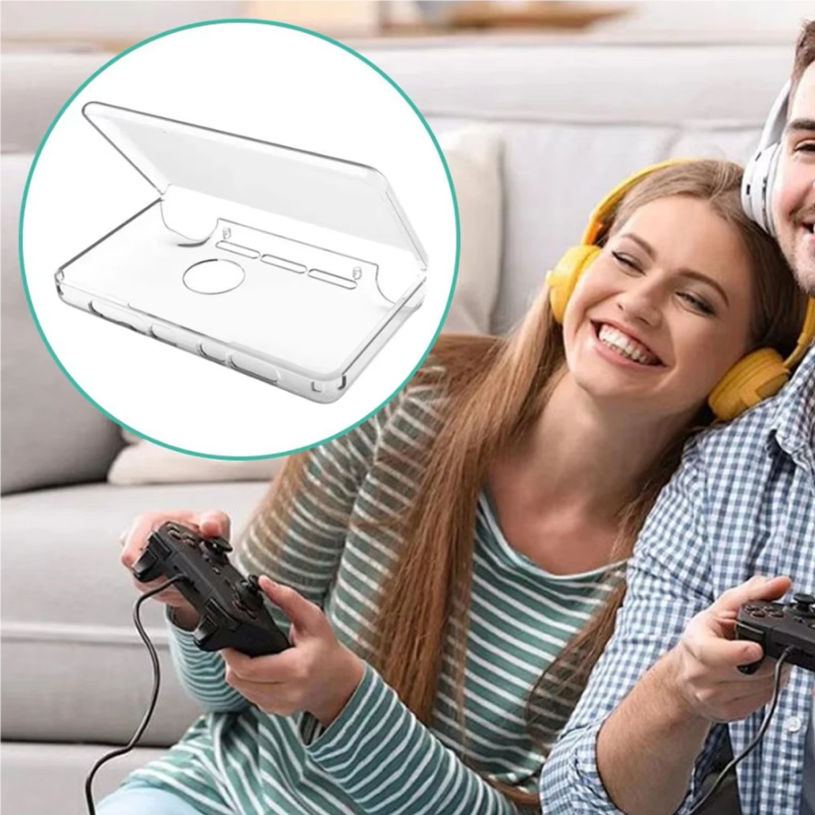 

For AYN THOR Dual Screen Flip Gaming Accessories Protective Case TPU Shell Case Cover For AYN THOR Custom