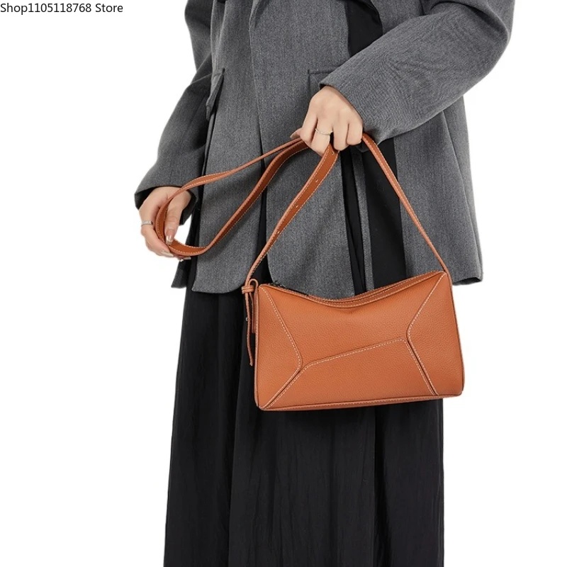 

Женская сумка из натуральной кожи, сумка на плечо из воловьей кожи, мягкая кожа, минималистичная роскошная сумка, женские сумки, сумка