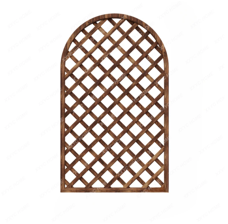 wood wall-mounted flower frame climbing frame indoor  wall wall hanging arrangement balcony green   hanging basket grid frame