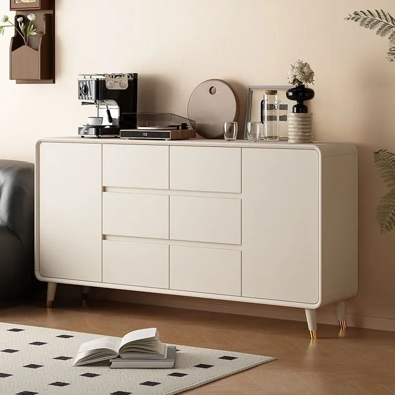 Light Luxury Large Capacity Dining Side Cabinet Integrated Wall Locker Household Tea Cabinet Living Room Storage Kitchen