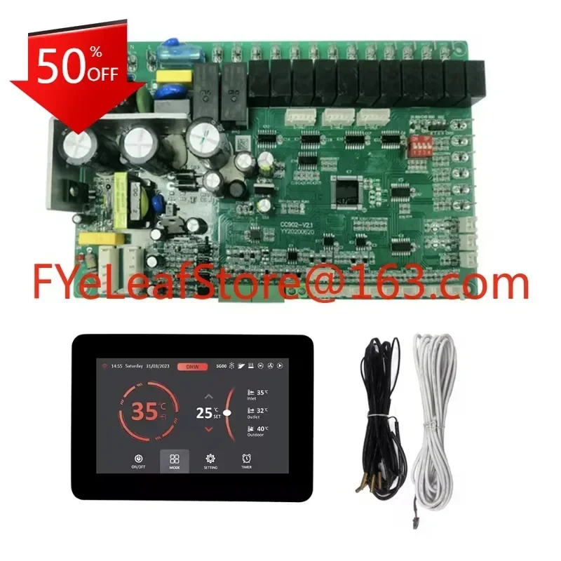 

Universal Air Source Inverter Heat Pump Controller EEV Pcb Board Wifi