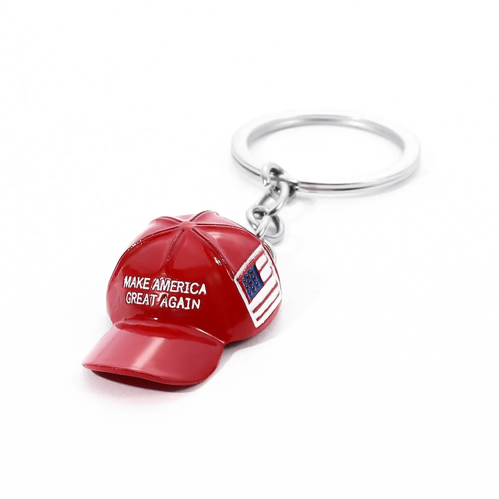 Make America Great Again Red Hat Key Chain Donald Trump 2024 Election MAGA Key Ring