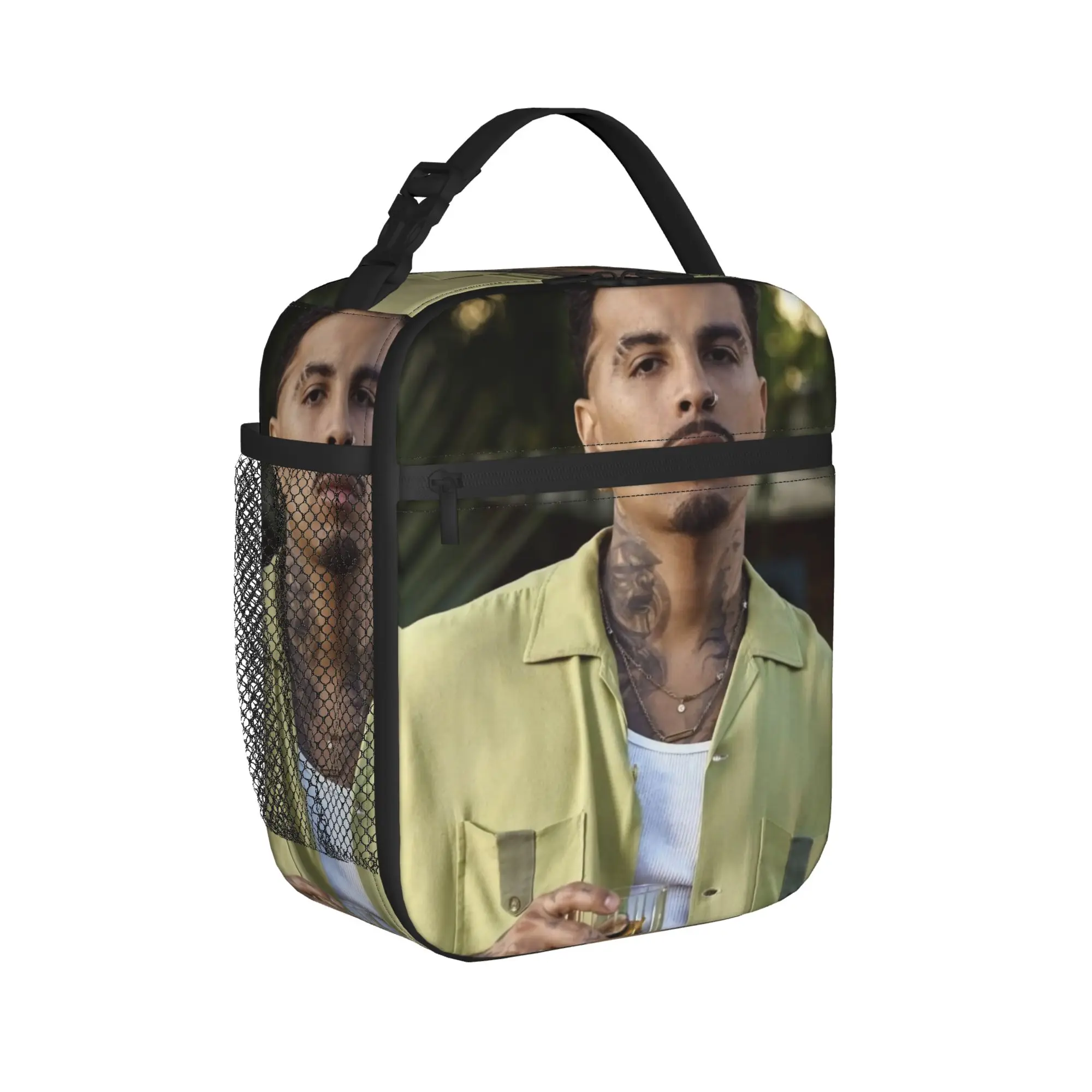 Insulated Lunch Box Rauw Alejandro Singer Rapper Merch  Storage Food Box INS Trendy Cooler Thermal Bento Box For Work