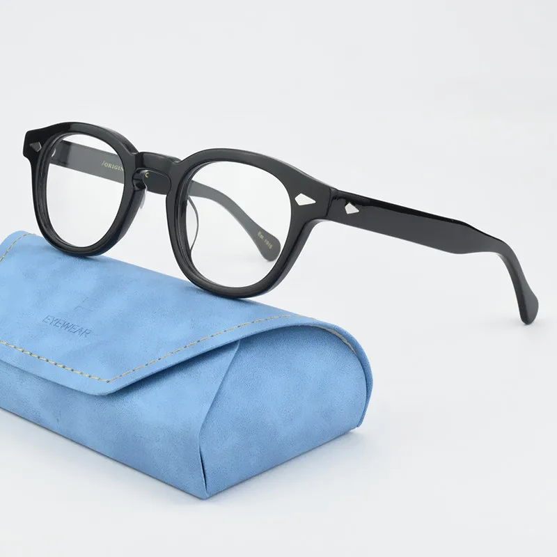 2025 Retro Eyeglasses Frames for Men Johnny Depp High Quality Acetate spectacle Women Luxury Brand Vintage Glasses Frame Lemtosh image 3