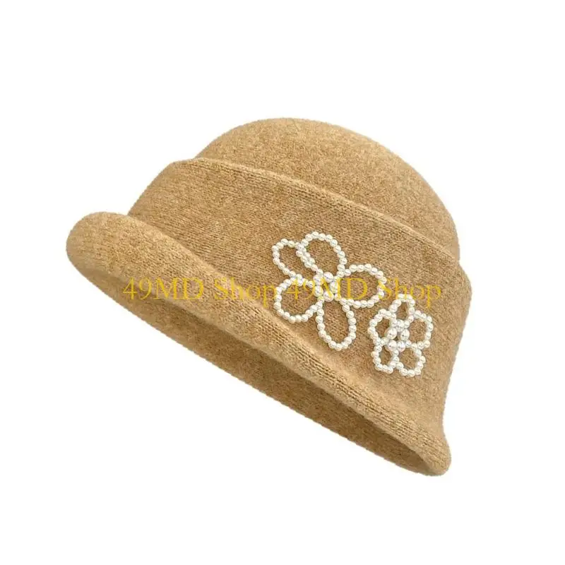 49MD Elegant Wool Hat For Circumstances Casual Outings Easy Care Design