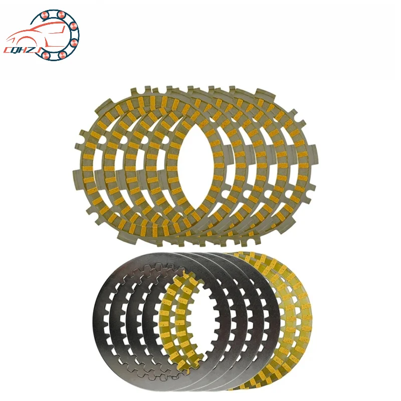 

CQHZJ Motorcycle Clutch Friction Plates Steel Plates Kit For YAMAHA T-MAX 500 XP500 TMAX530 550 5GJ-16325-10-00 5GJ-16324-00-00