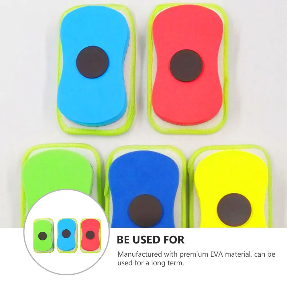 

3 Pcs Removable Washboard Wipe Chalk Eraser Felt Erasers White Washable School Supply Magnetic