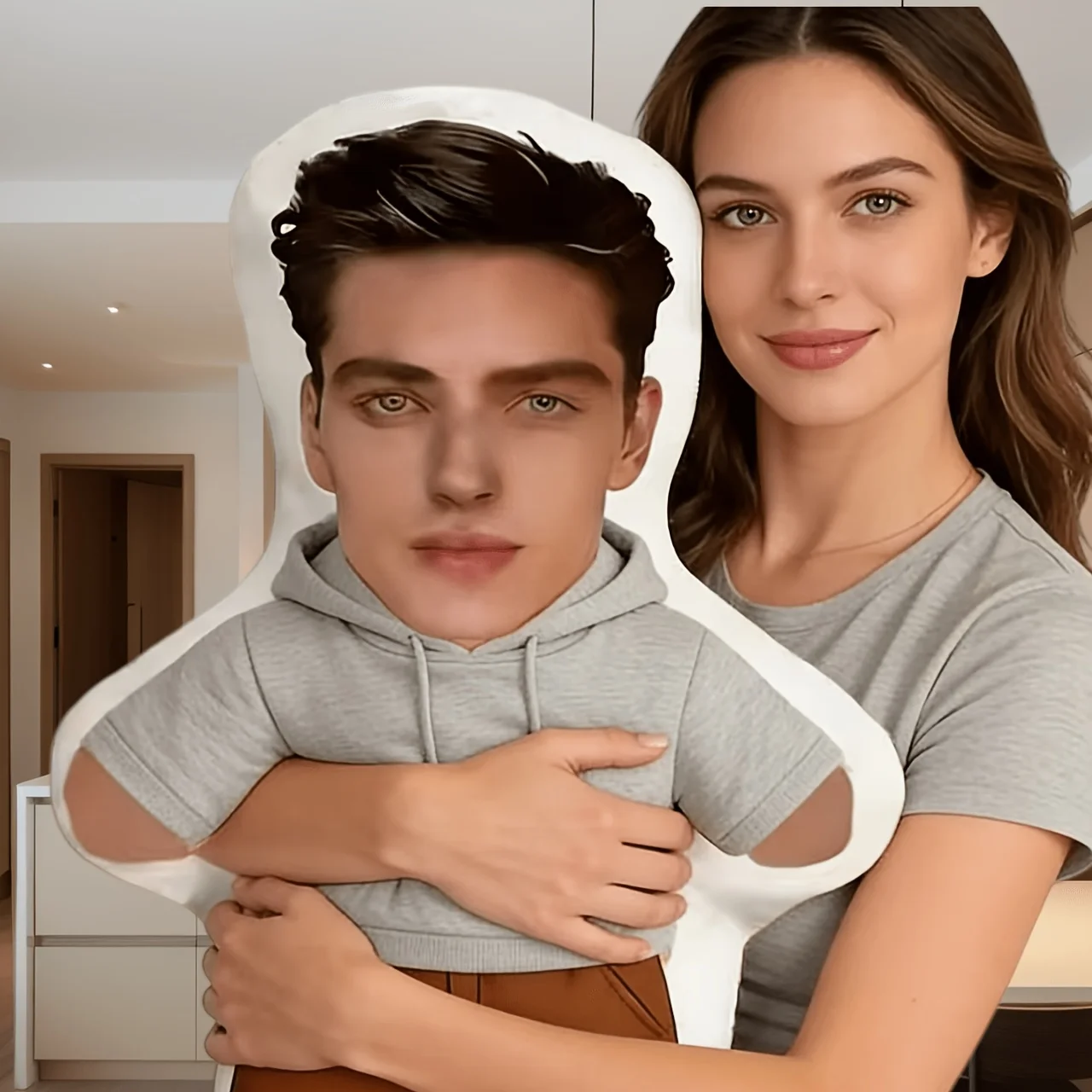 1pc Customizable Pillow, Personalized Custom Photo Pillow, Suitable for Living Room, Sofa, Bed Multi-Functional Decorative Photo