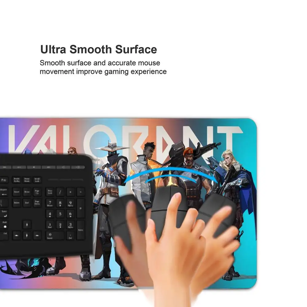 V-ValorantS Mouse Pad Gaming Locking Edge Big Computer Gamer Large Rubber Art Mousepad retail Laptop Desk Mat