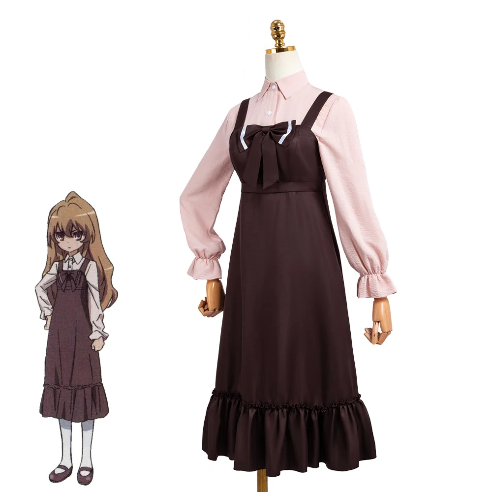 

Anime TIGER×DRAGON! Aisaka Taiga Cosplay Costumes Uniform Halloween Christmas Carnival Dressing For Women Girls