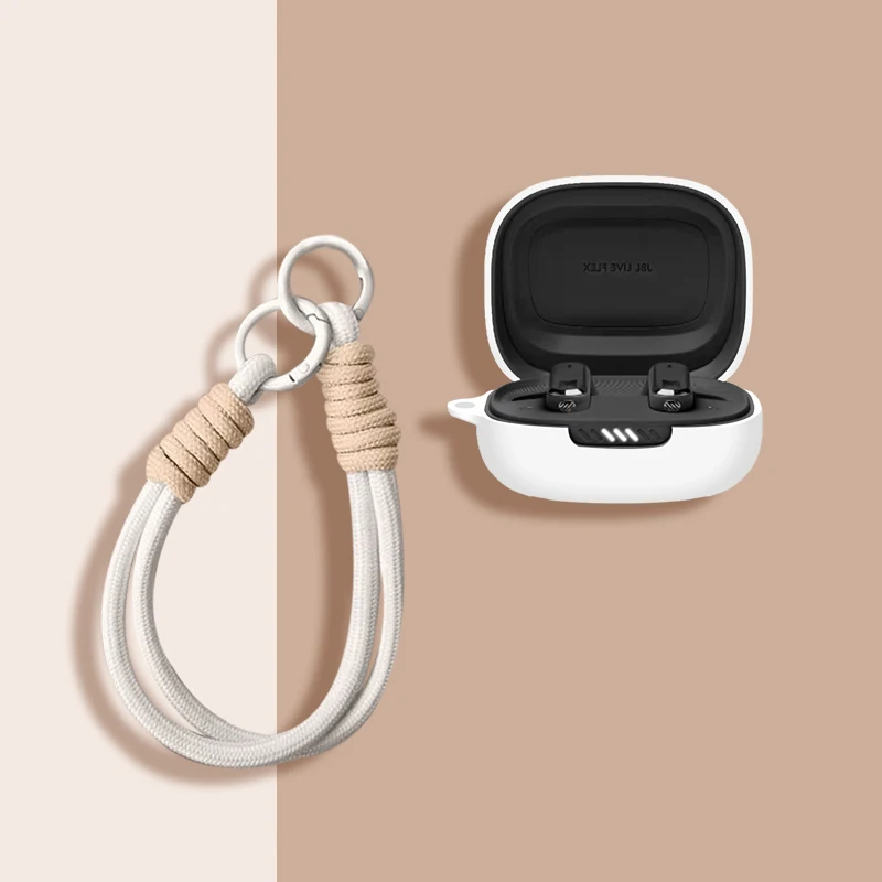 Подходит для JBL Wave Flex Чехол для наушников Подходит для JBL Live Pro JBL Wave 300 Tws Bluetooth Чехол для наушников с веревочной пряжкой