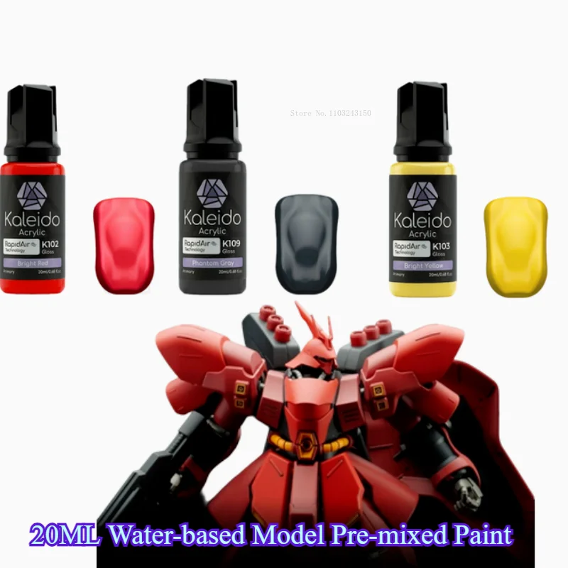 20ML Water-based Model Pre-mixed Paint Handmade DIY Make Characters Mechas Vehicles Model Coloring Water-based Pre-mixed Paint