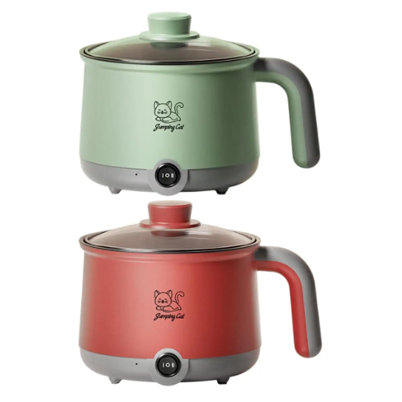 Mini Hot Pot Household 1.8L Easy to Clean Stockpot Multi Function Cooking Pot Noodles Cooker for Pasta Oatmeal Soup Eggs Travel