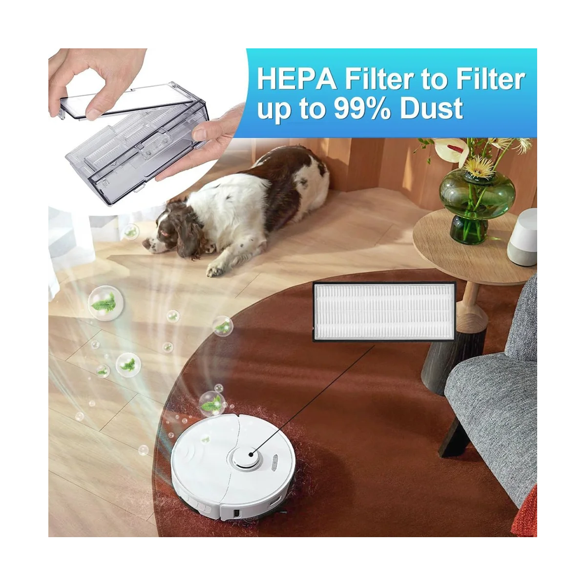 ملحقات المكنسة الكهربائية لـ S8 Pro Ultra Robot Vacuum Dual فرشاة رئيسية فرشاة جانبية فلتر Hepa ممسحة قطع غيار الملابس