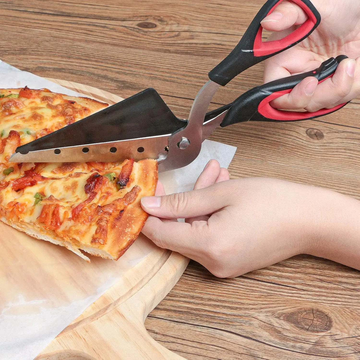 Professional Pizza Scissors Detachable Sharp Stainless Steel Blade Pizza Cutter Scissors Easy Cutting Pizza Spatula Slicer Tools image 3