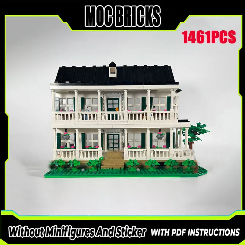 

Новый строительный блок Moc, модель здания, домашний модуль Форреста Гампа, строительный блок, подарок, детская игрушка, набор для сборки «сделай сам»