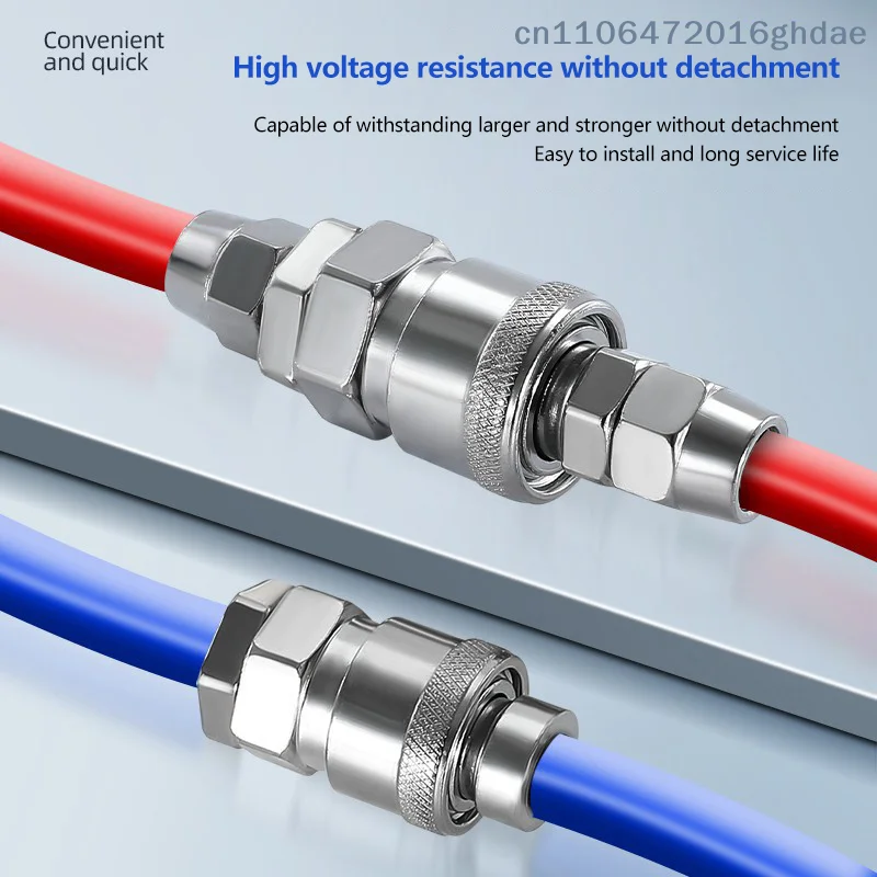 （Summer6）European EU Type Pneumatic Fitting Connector Quick Coupler For Air Compressor Hose Barb Nozzle SH PH 6/8/10/12MM