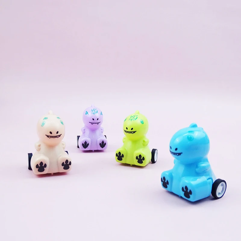 5Pcs Cartoon Mini Dinosaur Pull Back Car Funny Cute Animal Modelling Car Toy Children's Puzzle Toys Kids Holiday Birthday Gifts