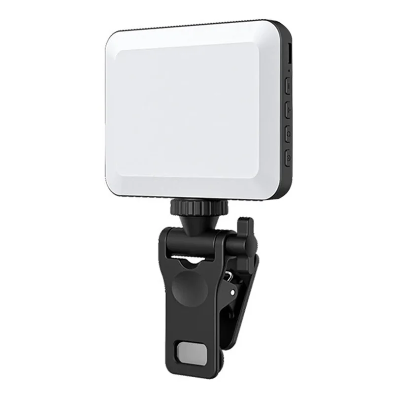Lampu Selfie Mini portabel, alat penerangan LED untuk Laptop Video konferensi ponsel Vlog siaran langsung isi ulang