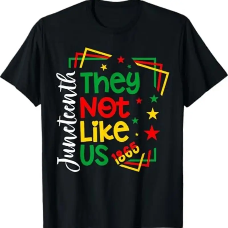 

Футболка «Они не нравится нас» Juneteenth 1865 г. Гордость