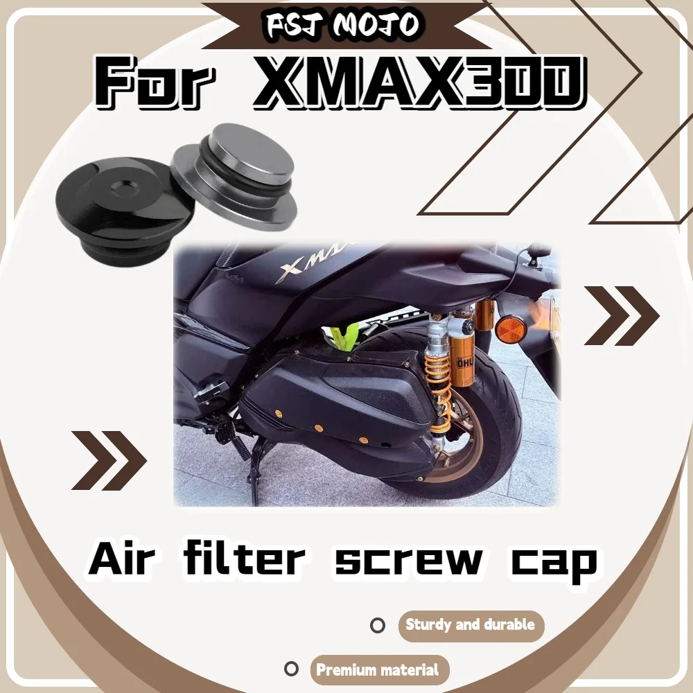 For XMAX300 Dedicated Air Filter Housing Decor Caps Perfect Match Original Mount Position Riding Parts
