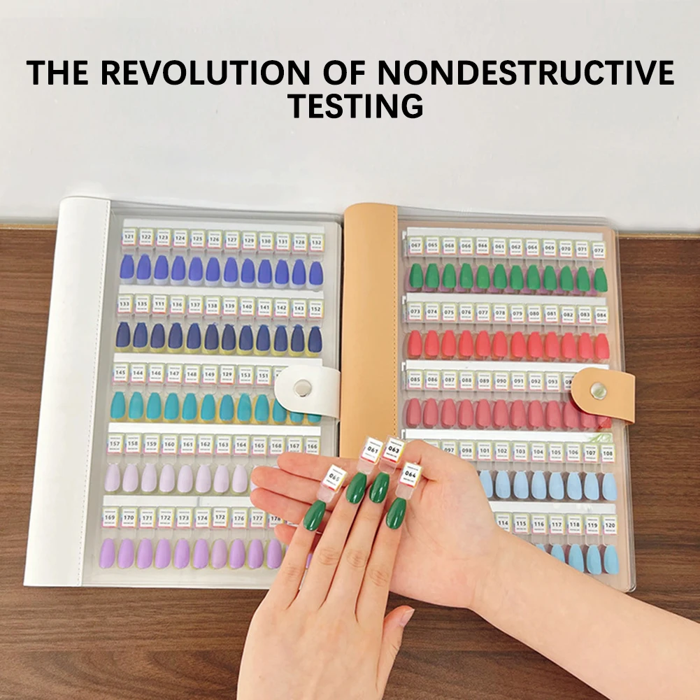 Libro magnetico per orologi per unghie Organizzatore per libri con display a colori per unghie da 120 punte magnetiche per uso domestico in salone