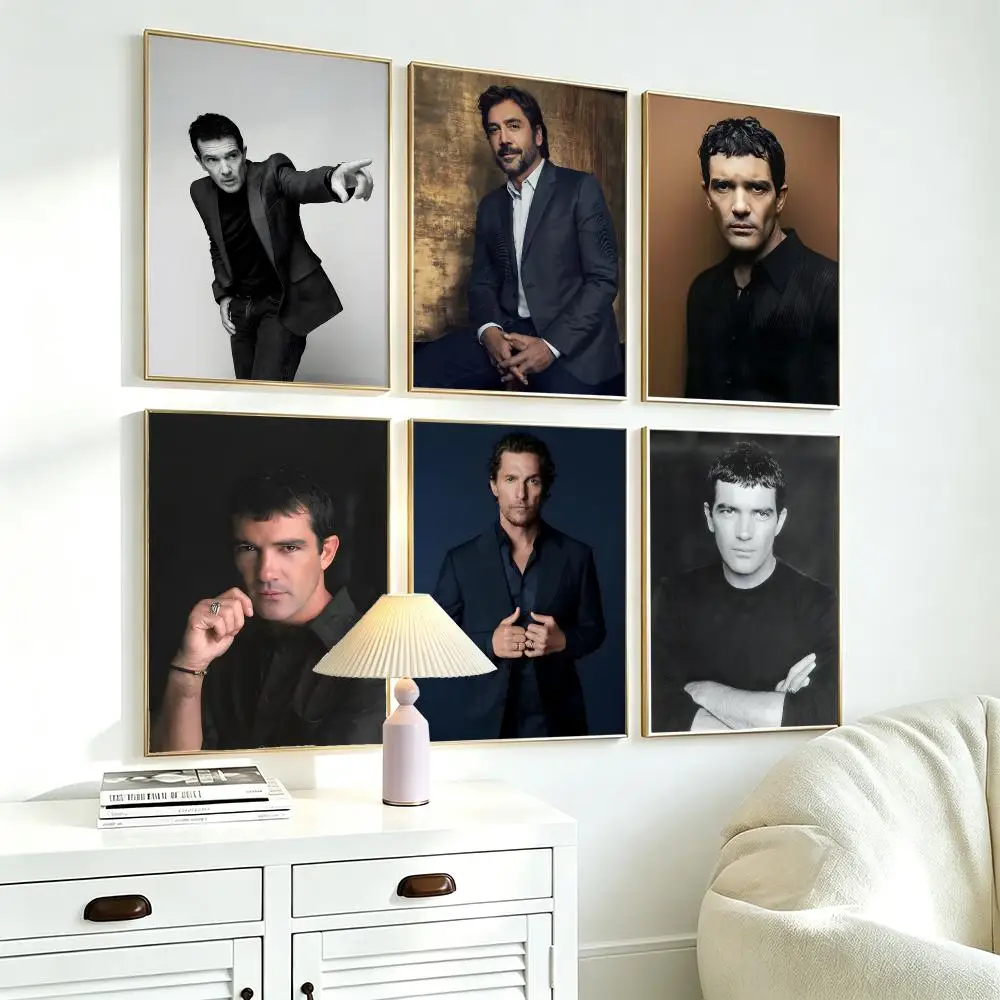 Aesthetic Wall Art Poster actor Antonio Banderas Poster for Office Home Decor Interior Large Wall Picture Print