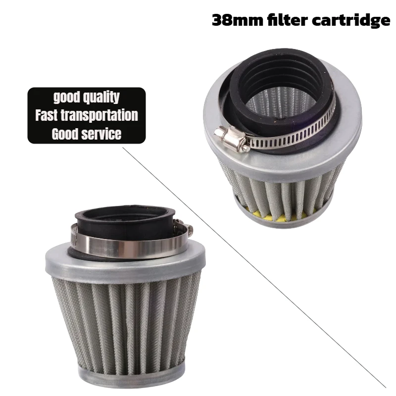 Mushroom Head Motorcycle Carburetor Air Filter Cleaner Intake Pipe Modified Scooter ATV