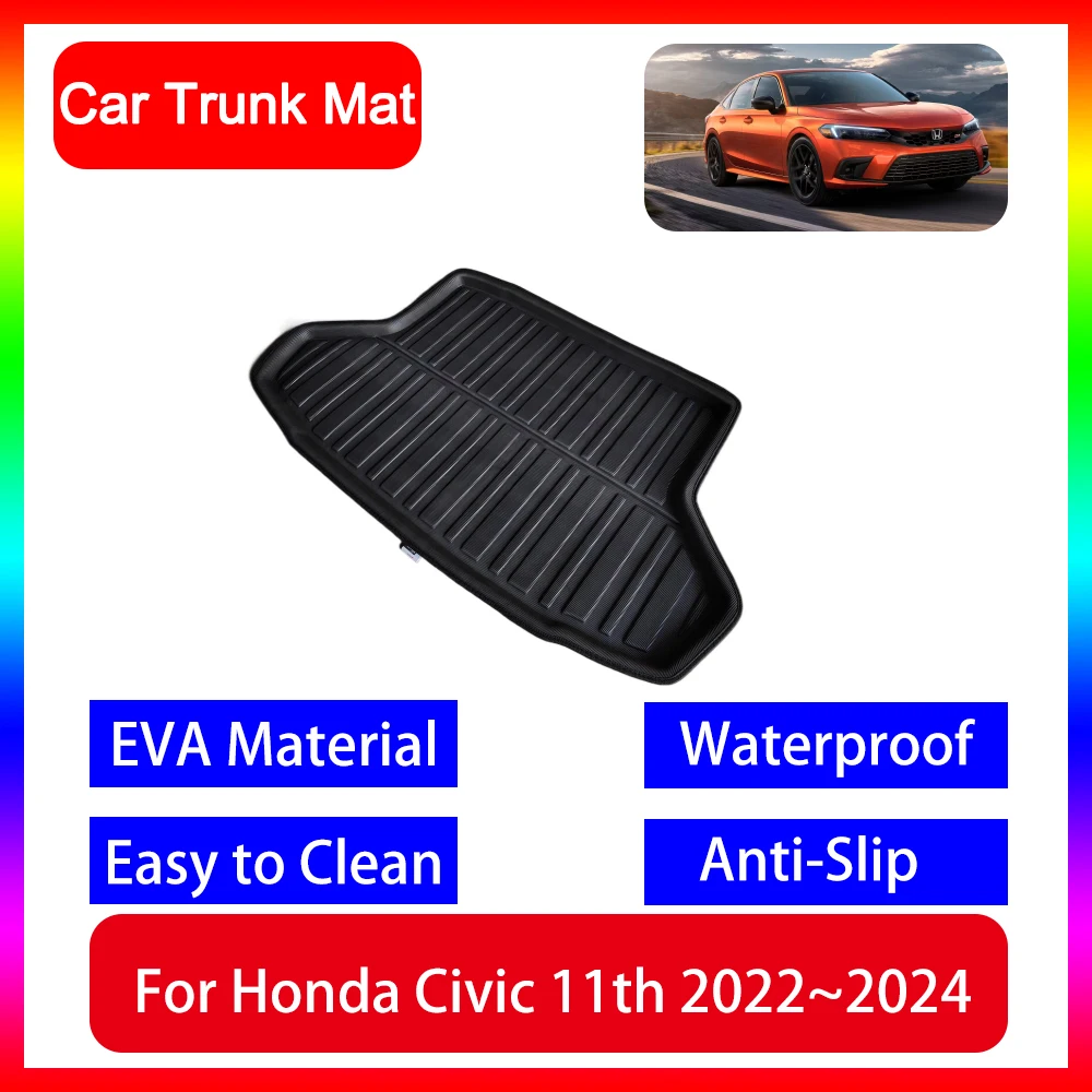 

For Honda Civic Integra 11th FE1 2 3 4 5 2022 2023 2024 Car Cargo Liner Box Mat Car Trunk Mat Anti-slip Dustproof Protective Pad