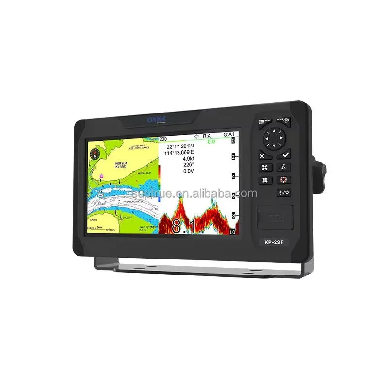9 Inch GPS Chart Plotter Fish Finder Depth Sounder NMEA2000 Marine Navigation System Boat Fishing Echo Sounder Sea Equipment