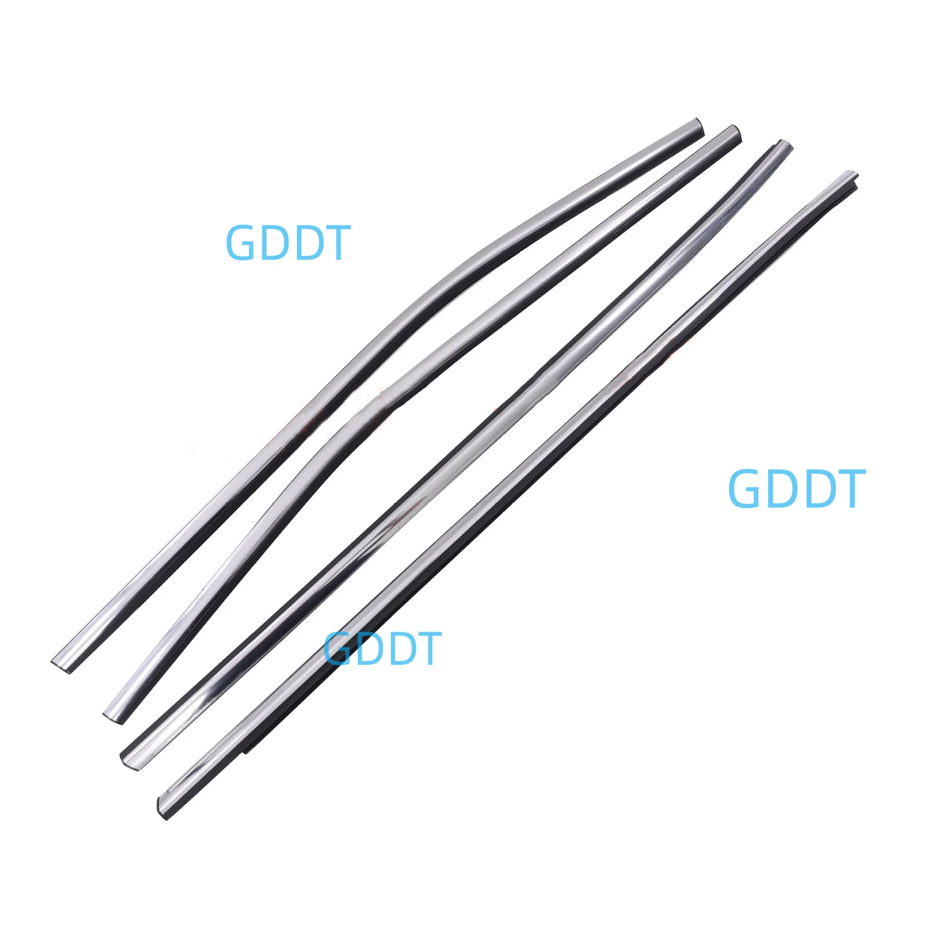 4 Pcs Chrome Outside Window Glass Rubber for Nissan Qashqai 2015-2020 Weatherstrip for Qashqai Glass Outer J11 80821-DF30A