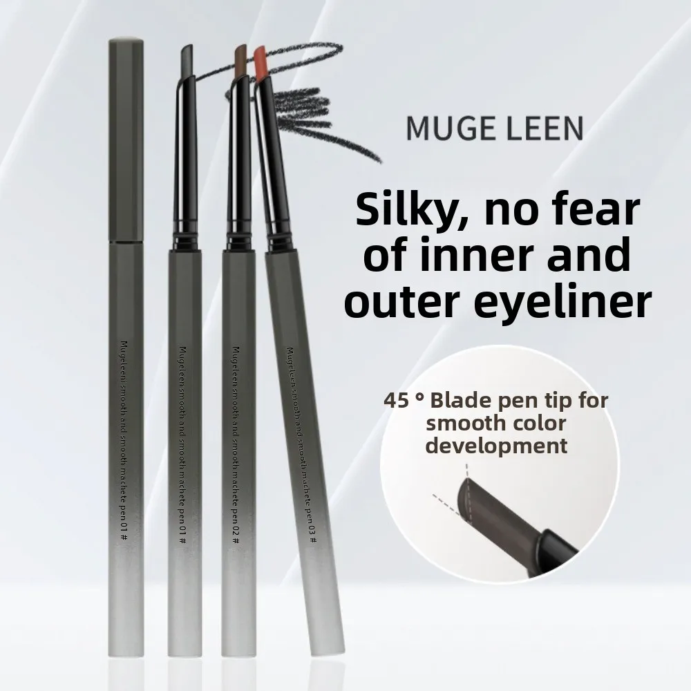 Nouveau stylo Gel Eyeliner Oblique Anti-taches lisse tête plate Eyeliner imperméable crayon de maquillage pour les yeux