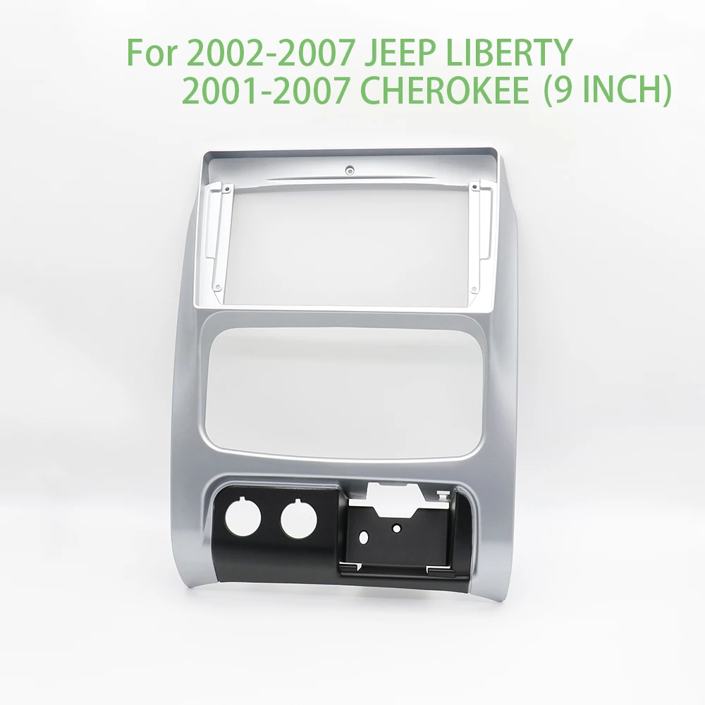 

9-дюймовый для JEEP LIBERTY CHEROKEE 2002-2007 годов, автомобильный радиоприемник, стерео GPS MP5, Android-плеер, 2 Din Fascias, панель, крышка рамы приборной панели