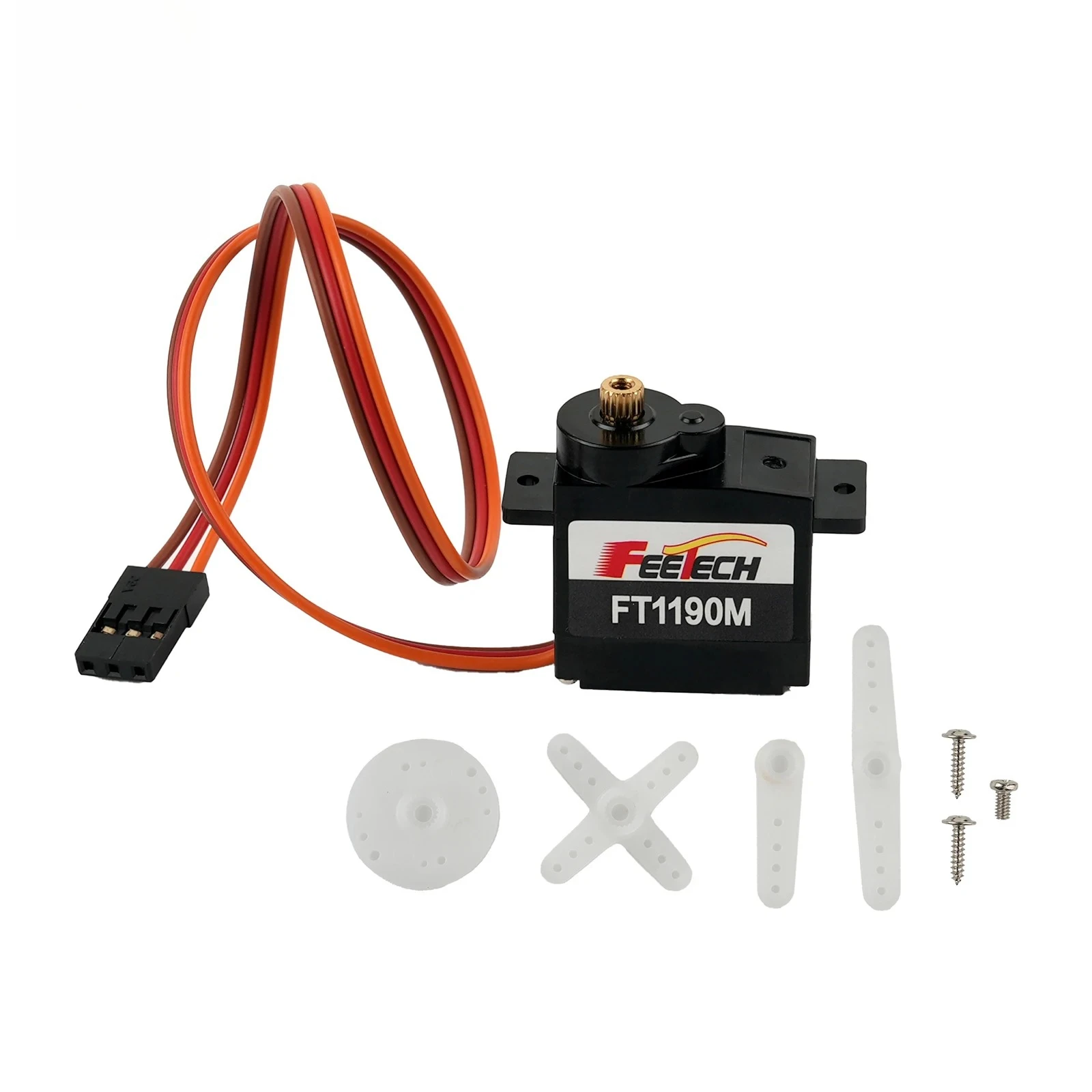 

Feetech FT1190M Digital Micro Servo 3.5KG Torque Metal Gear Coreless Motor 9g Lightweight for RC Cars Drones Robots